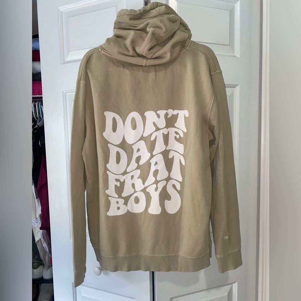 Barstool Don’t Date Frat Boys Hoodie -Large